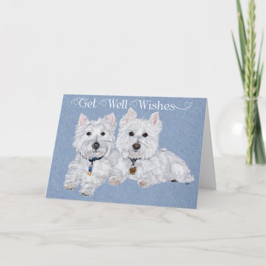 Carte Westie Get Well (Devant)