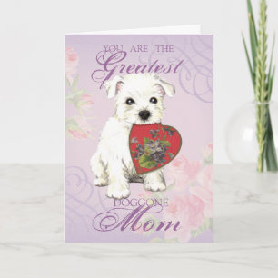 Carte Westie Heart Maman