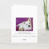 Carte Westie Pup (Dos)