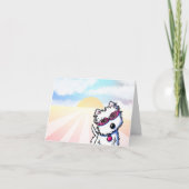 Carte Westie Soleil d'été (Devant)