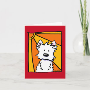 Carte Westie Sunshine Note