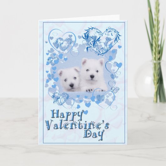Carte Westie Valentine (Devant)