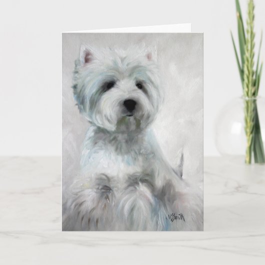 Carte Westie West Highland Terrier (Devant)