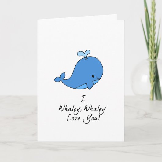 Carte Whaley, Whaley Vous Aimez Anniversaire/Carte D'Amo (Devant)