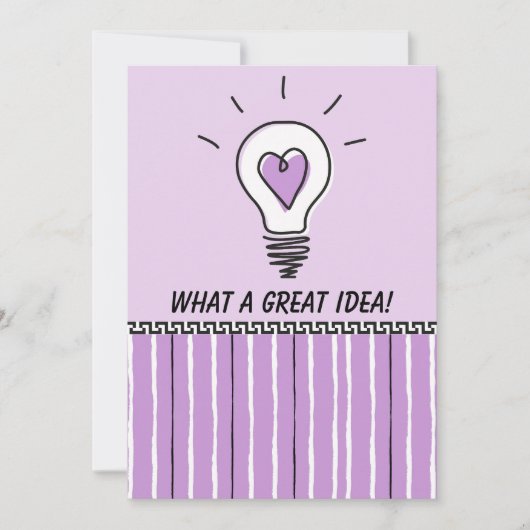 Carte What A Great Idea! - Flat card (Devant)