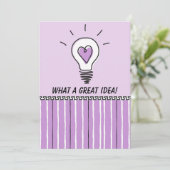Carte What A Great Idea! - Flat card (Debout devant)