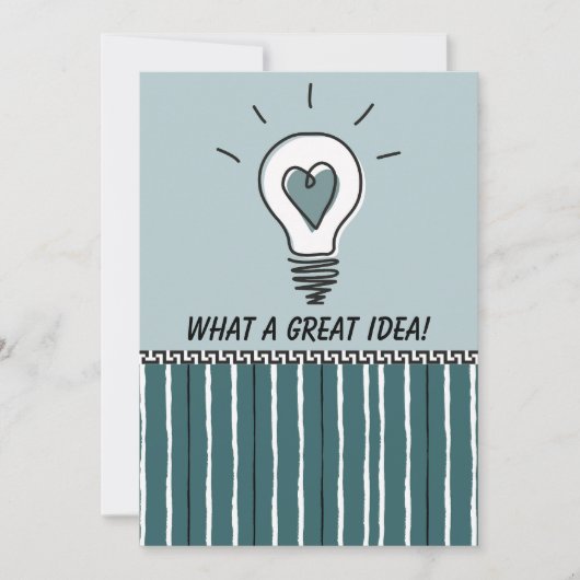 Carte What a Great Idea! - Flat Card (Devant)