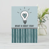 Carte What a Great Idea! - Flat Card (Debout devant)