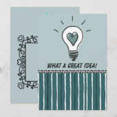 Carte What a Great Idea! - Flat Card (Devant / Derrière)