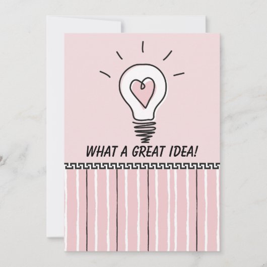 Carte What A Great Idea! - Flat Card (Devant)