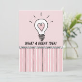 Carte What A Great Idea! - Flat Card (Debout devant)