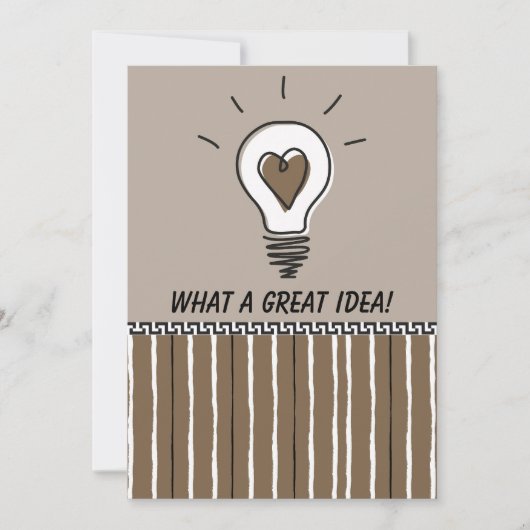 Carte What A Great Idea! - Flat Card (Devant)