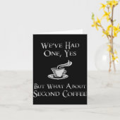 Carte What About 2nd Coffee _ Funny Nerdy High Fantasy (Fleur jaune)
