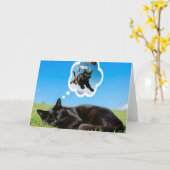 Carte What cats dream about! Card (Fleur jaune)