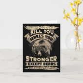 Carte What Doesn't Kill Makes You Stronger Except For Be (Fleur jaune)