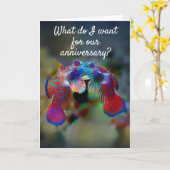 CARTE WHAT I WANT FOR OUR *ANNIVERSARY* EST "YOU!" (Fleur jaune)