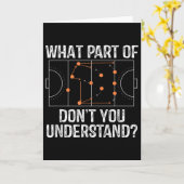Carte What Part Of Dont You Understand Field Hockey Coac (Fleur jaune)