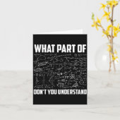 Carte What Part Of Don't You Understand _ Funny Math Tea (Fleur jaune)