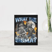 Carte What The Sigma Cool Funny Alpha Wolf Werewolf Boot (Devant)