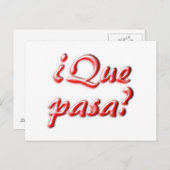 Carte What's Up (Devant / Derrière)