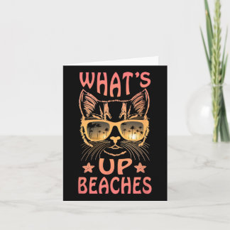 Carte What's Up Beaches Pun Drôle Summer Beach Vacation