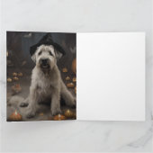 Carte Wheaten Terrier Citrouille Halloween effroi (Intérieur)