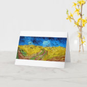 Carte Wheatfield with Crows, Van Gogh (Fleur jaune)