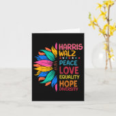 Carte Wheimer Paix Amour Égalité Espoir Diversité (Fleur jaune)