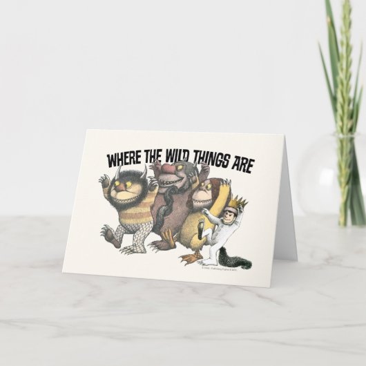 Carte Where the Wild Things Are Characters & Logo (Devant)