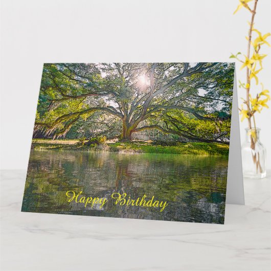 Carte Where The Willow Tree Grows (Fleur jaune)