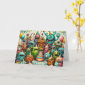 Carte Whimsal Weirdos Anniversaire Bash (Fleur jaune)