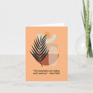 Carte Whimsical Boho Floral Blank Nature Lots