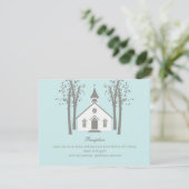 Carte Whimsical Chapel Mariage Réception (Debout devant)