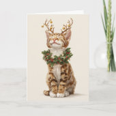 Carte Whimsical Christmas Cat (Devant)