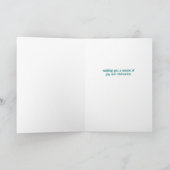 Carte Whimsical Christmas Cookie Merry & Bright Holiday (Intérieur)