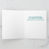 Carte Whimsical Christmas Grid Cute Custom PHOTO Message (Intérieur)