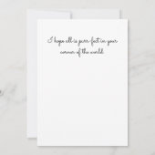 Carte Whimsical Cute Chat et la Dame Hello plat (Dos)