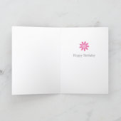 Carte Whimsical Cute White Chat Anniversaire (Intérieur)