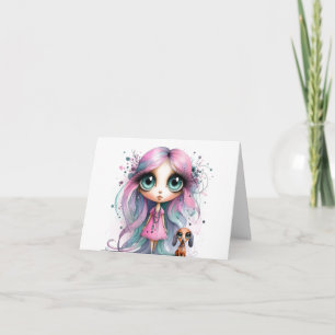 Carte Whimsical Dachshund Hello
