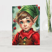 Carte Whimsical Elf | Personalized Christmas (Devant)