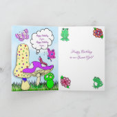 Carte Whimsical Fairy Elf sur Magic Mushroom Anniversair (Intérieur)