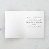 Carte Whimsical Folk Art Cats Custom Message birthday  (Intérieur)