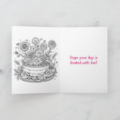 Carte Whimsical Frosted Cake Personnalisé Anniversaire (Intérieur)