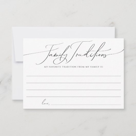 Carte Whimsical Genre Neutre Traditions Familiales (Devant)