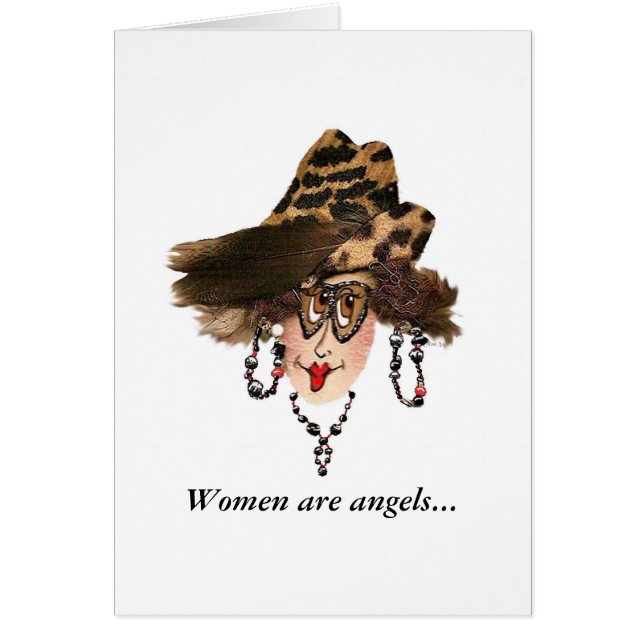Carte Whimsical Lady Angel (Devant)