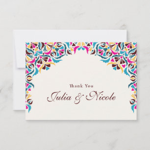 Carte Whimsical Luxury ivoire Floral Style Mariage front
