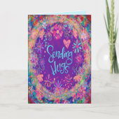 Carte Whimsical Miss You Pretty Floral Inspirivity (Devant)