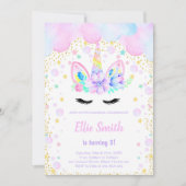 Carte Whimsical Pastel Imaginaire Party pour fille (Devant)