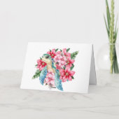 Carte Whimsical Rose Florals & Sea Turtle Note (Dos)