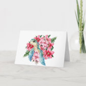 Carte Whimsical Rose Florals & Sea Turtle Note (Devant)